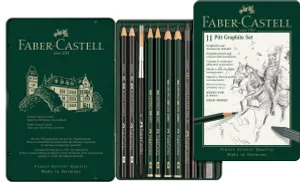 Graphitstift Faber-Castell 112972 Pitt Monochrome Graphite Set mit 11 Stück